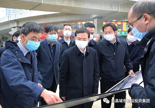 市委副書記、代市長黃喜忠調研我司重大重點項目